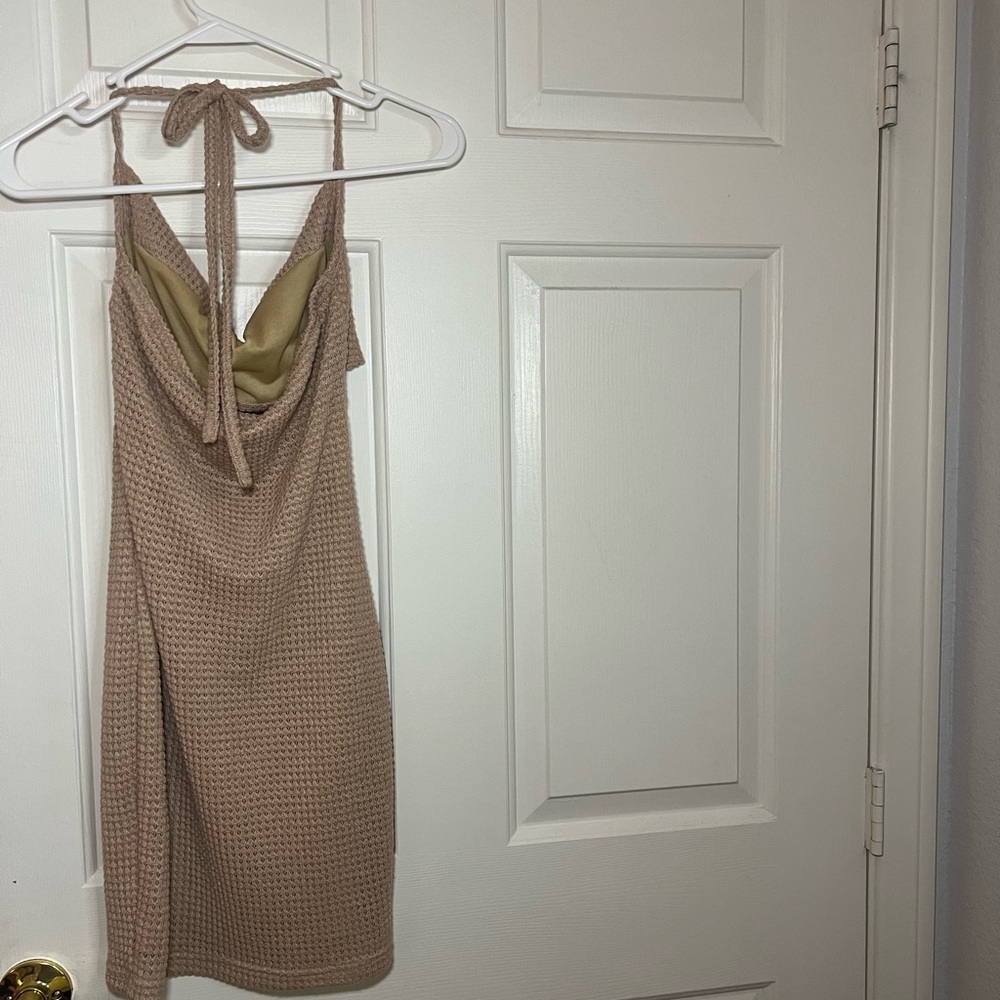 Size small tan dress great condition